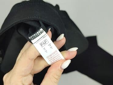 spodnie czarne damskie z niskim stanem: F&F, Spodnie materiałowe damskie, rozmiar M — 4