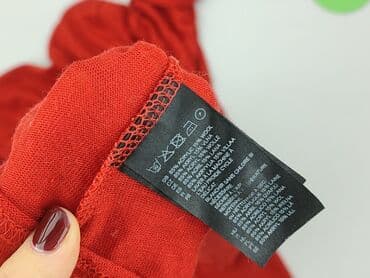 czerwona satynowa sukienka h m: H&M, Sukienka damska, rozmiar XL — 4