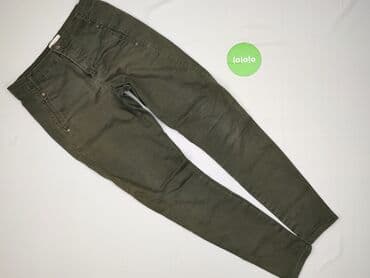 spodnie z zapięciem na nogawkach: Material trousers for women, size M — 3