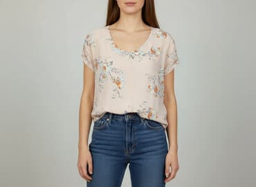 bluzka z dekoltem w serek h m: H&M, Bluzka damska, rozmiar S — 1