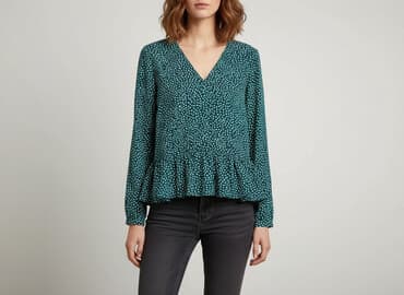 sweter w cętki: Vero Moda, Bluzka damska, rozmiar M — 7