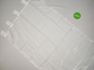 Artykuły papiernicze: Firanka panelowa „NINA” z tunelami i troczkami - Kolor: biały — 2