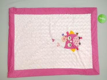 obrus: Koc 96 x 82, kolor - Różowy, stan - Bardzo dobry — 2