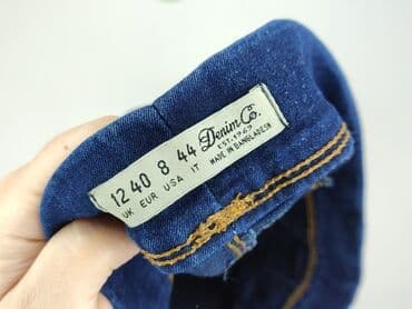 legginsy woskowane wysoki stan: Denim Co, Jeansy damskie, rozmiar L — 4
