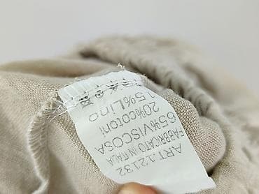 getex spodnie: Damskie spodnie z szeroką nogawką, beżowe, z elastyczną marszczoną — 4