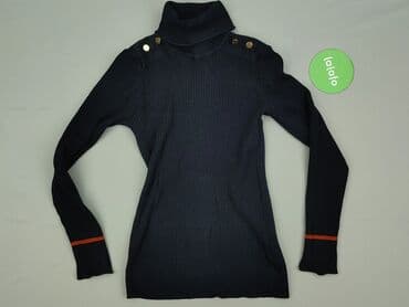sweter w paski mohito: Vila, Golf damski, rozmiar M — 2