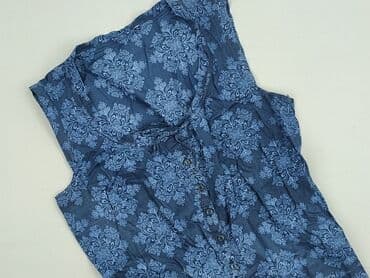niebieska bluzki z krótkim rękawem: Bluzka damska, rozmiar S — 2
