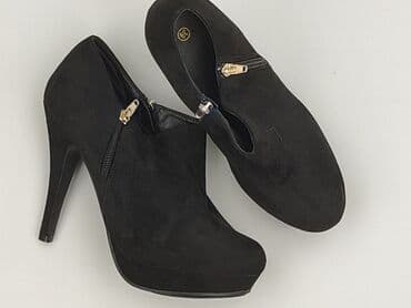 beżowe buty na koturnie ccc: Botki damskie, rozmiar 39 — 1