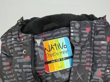 spodenki z przetarciami wysoki stan: Kurtka zimowa, 8 lat, 122-128 cm, stan - Bardzo dobry — 4