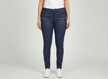 joggery damskie jeansowe reserved: Spodnie damskie, rozmiar XL — 6