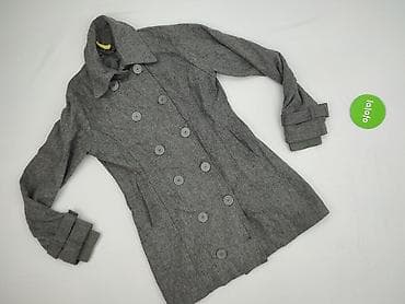 szary plaszcz pull: Płaszcz damski, rozmiar S — 2
