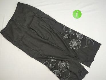 białe lniane spodnie zara: H&M, Spodnie materiałowe damskie, rozmiar XL — 2
