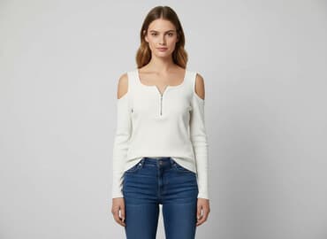 biała jedwabna bluzka damska: HDM, Bluzka damska, rozmiar S — 7