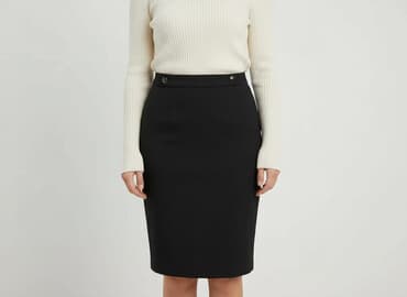 czarne spódniczka plisowane: TU Woman, Spódnica damska, rozmiar S — 6