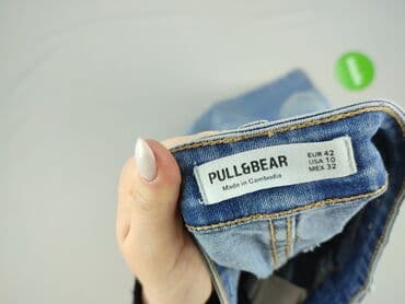 niebieska sukienka pull and bear: PULL&BEAR, Jeansy damskie, L — 4