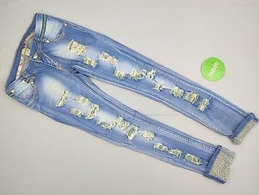 dziurawe dżinsy: Jeansy damskie, rozmiar XL — 2