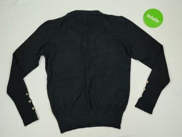 czarna sukienka i szary sweter: Sweter damski, rozmiar M — 3