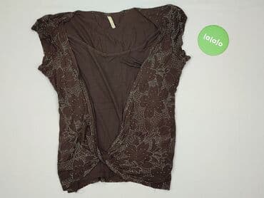 sukienka z karczkiem: E-vie, Bluzka damska, 4XL — 2