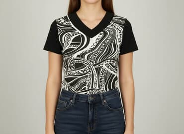 koszulki bez rękawów damskie versace: Футболка жіноча, розмір L — 1