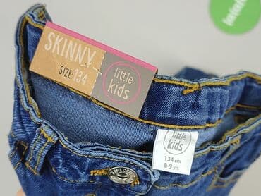 bluza dla 13 latki: Spodnie jeansowe, Little kids, 9 lat, 128/134, stan - Idealny — 4