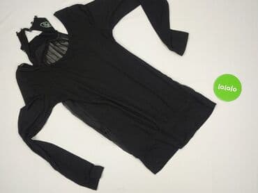 top z piórami czarny: Bluzka damska, rozmiar S — 3