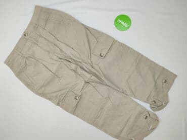 beżowe buty na koturnie ccc: Stradivarius, Spodnie 3/4 damskie, rozmiar M — 2