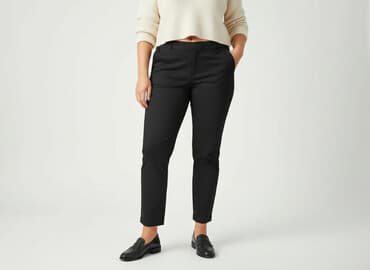 legginsy damskie 3xl: H&M, Spodnie materiałowe damskie, rozmiar 3XL — 7