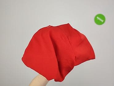 wide leg: Red, Spodnie materiałowe damskie, rozmiar M — 5