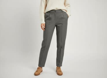 deichmann srebrne buty: Spodnie materiałowe damskie, rozmiar S — 6