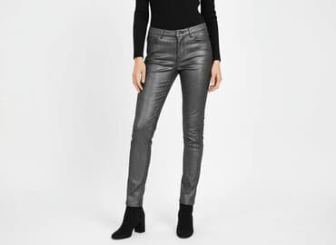 spodnie z zamkiem z boku h m: H&M, Spodnie materiałowe damskie, rozmiar XS — 1