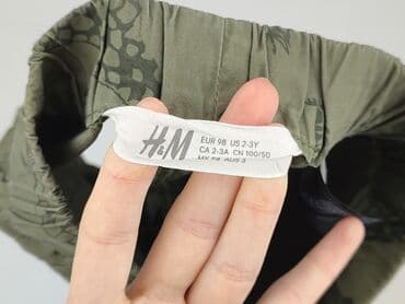 bluzki z zamkiem z przodu: Шорти, H&M, 2-3 р., 92/98, стан - Ідеальний — 4