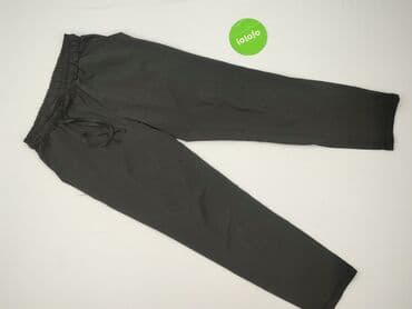 spodnie ze ściągaczem na dole: Material trousers for women, size S — 3