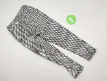 spodnie z zapięciem na nogawkach: Material trousers for women, size S — 4