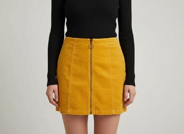 reserved żółta spódnice: Forever 21, Spódnica damska, rozmiar S — 7