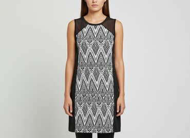 jakie rajstopy do bialej sukienki: Divided, Sukienka damska, rozmiar M — 7