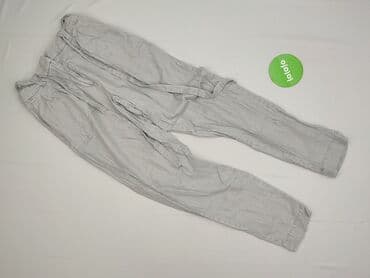 spodnie marszczone w pasie: Denim, Spodnie materiałowe damskie, XS — 2