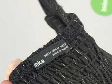 satynowy top pod marynarkę: Bershka, Top damski, rozmiar M — 6