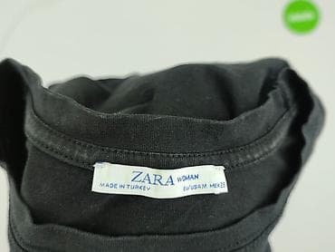 czarna bluza: Zara, T-shirt damski, rozmiar M — 4
