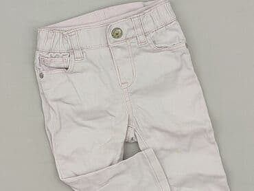 kombinezon pretty little thing: Spodnie jeansowe, H&M, 6-9 miesięcy, stan - Bardzo dobry — 1