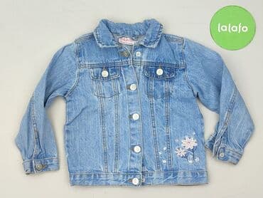 pull and bear jeansy z wysokim stanem: Dziecięca kurtka jeansowa, 1.5-2 lat, 86-92 cm, So cute, stan - Bardzo dobry — 2