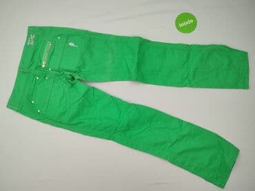 spodnie nabijane ćwiekami: Spodnie materiałowe damskie, rozmiar M — 3