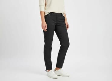 legginsy woskowane push up: White House Black Market, Spodnie materiałowe damskie, M — 8