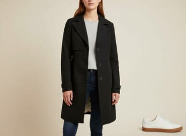 kurtka zimowa wyprzedaż damska: H&M, Women`s trench, size M — 1