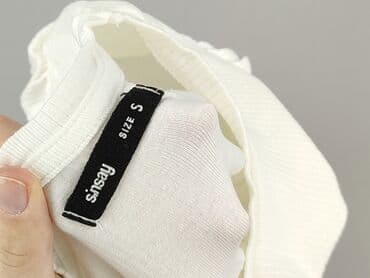 marynarka i koszulka: Sinsay, T-shirt damski, rozmiar S — 4