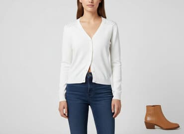 kurtki zimowe damskie c a: Clockhouse, Kardigan damski, rozmiar M — 6