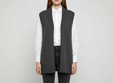 rozpinana kamizelka na drutach: KappAhl, Kamizelka damska, rozmiar M — 7