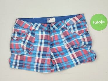 krótkie spodenki w kratę damskie: Sublevel, Szorty damskie, rozmiar M — 2