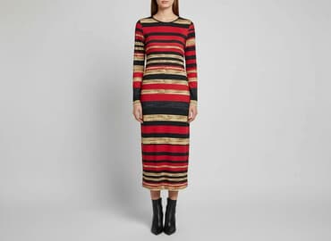 sukienki brokatowa midi: Sukienka damska, rozmiar S — 5