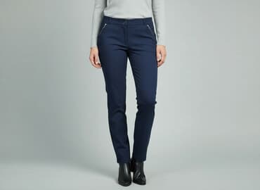 marynarka damska niebieska reserved: Spodnie materiałowe damskie, S — 6