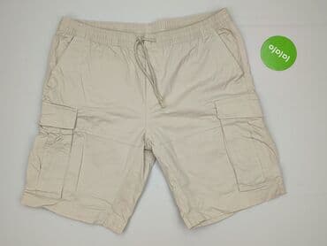 brazowe spodnie woskowane: H&M, Szorty dla mężczyzn, XL — 2